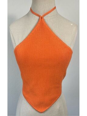 House of Harlow 1960 orange Diamond Shape Stretchy Tank Top